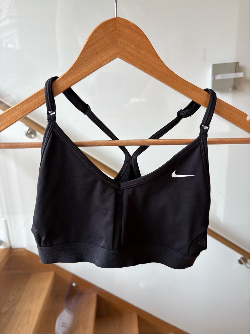 Nike Black Strappy Sports Bra - Women's Active Support